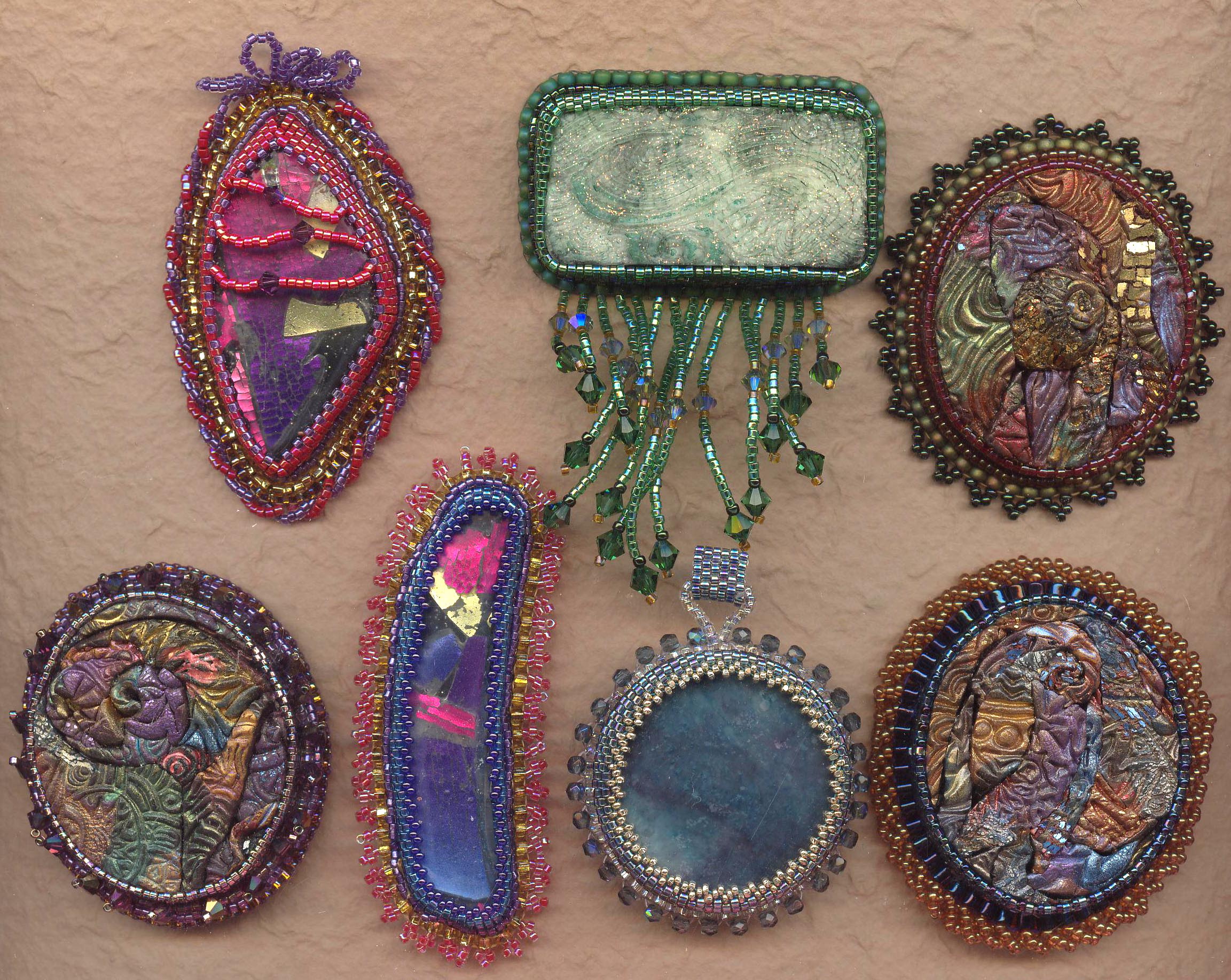 polymer clay pendants