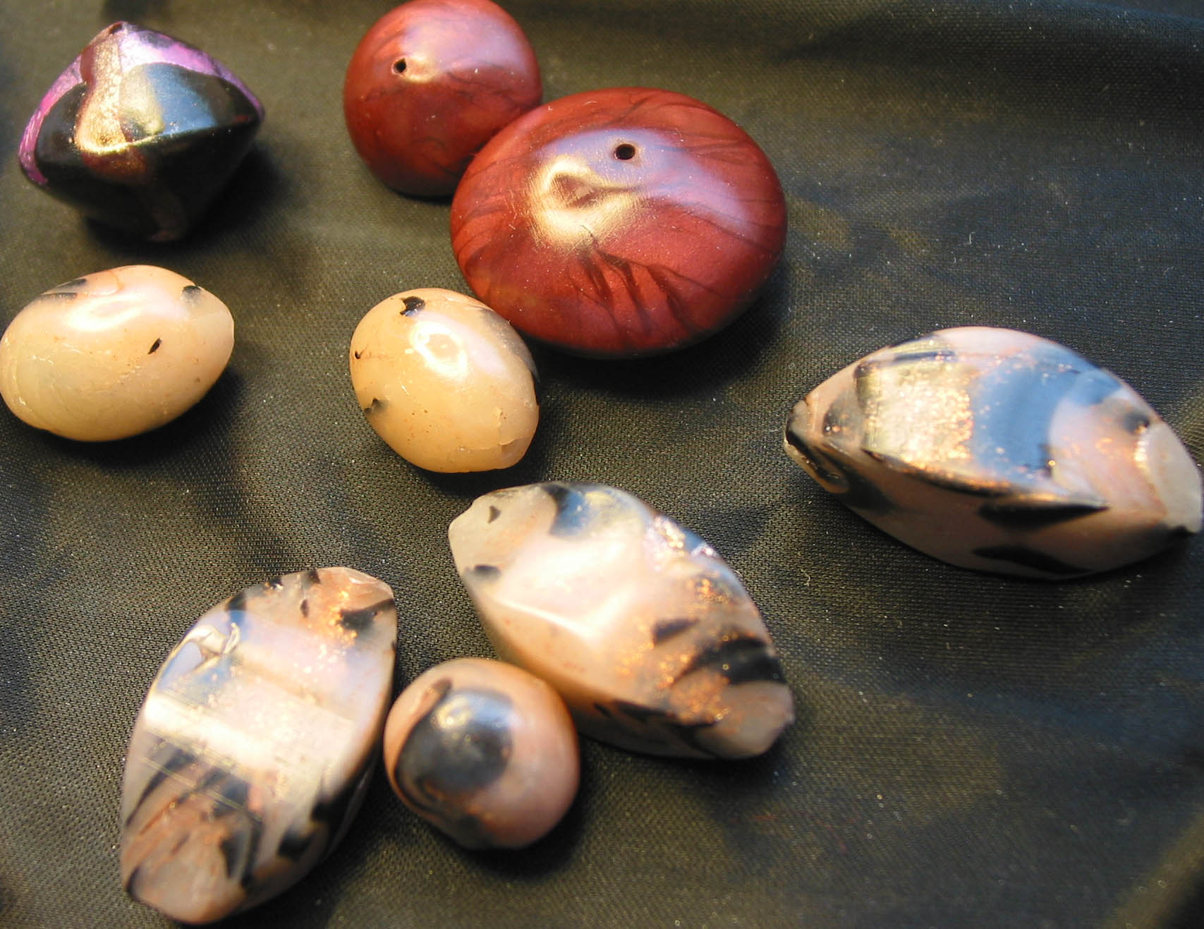 miscellanous clay beads