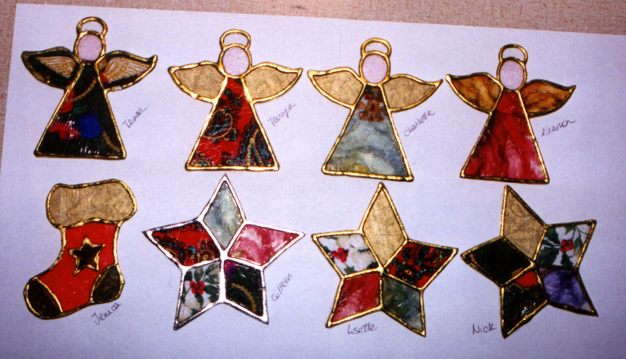 decoupage christmas ornaments